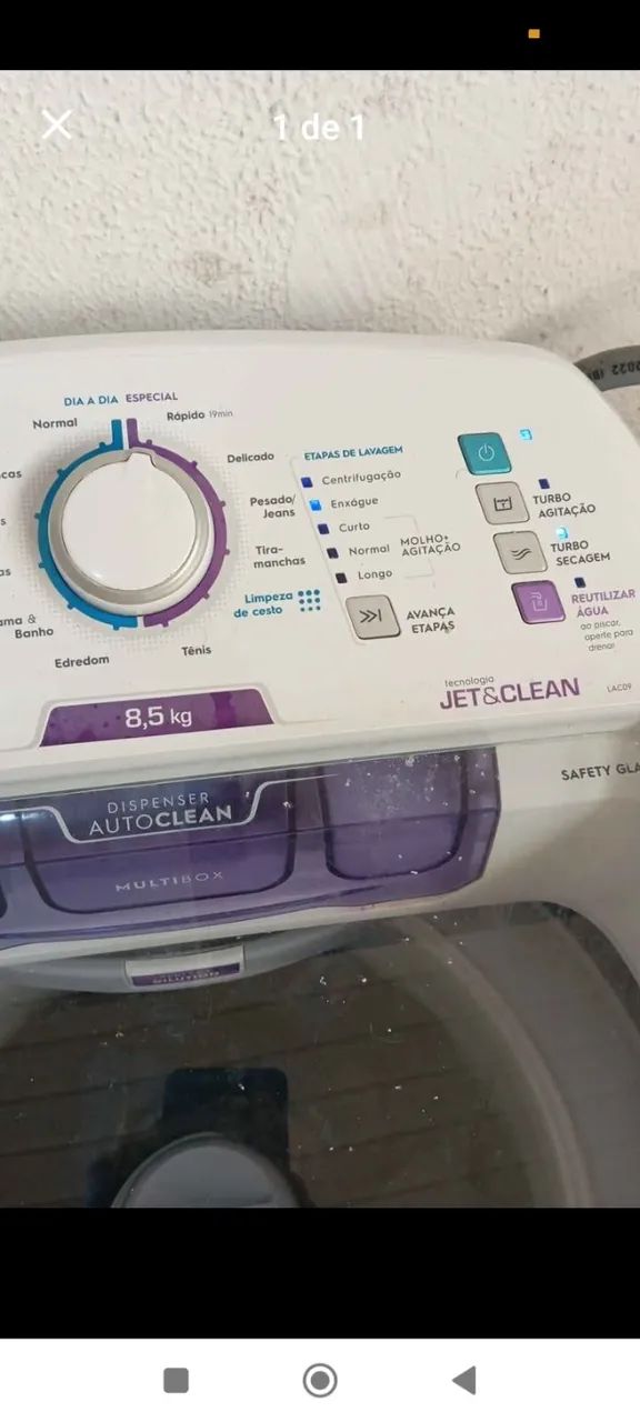 Máquina de lavar Eletrolux 