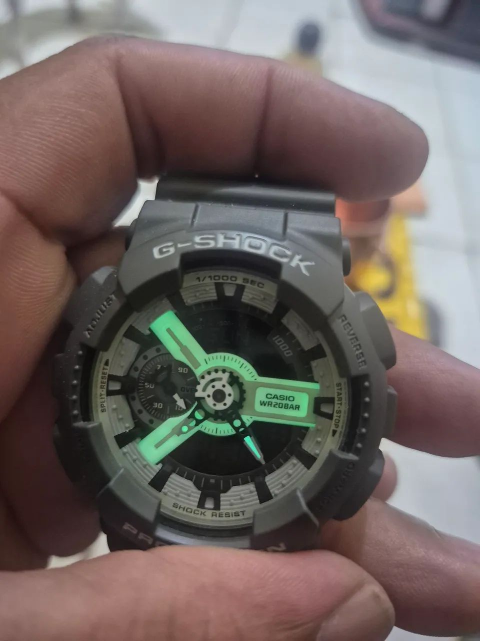 relógio casio g-shock hidden glow ga-110hd-8a - Foto 2