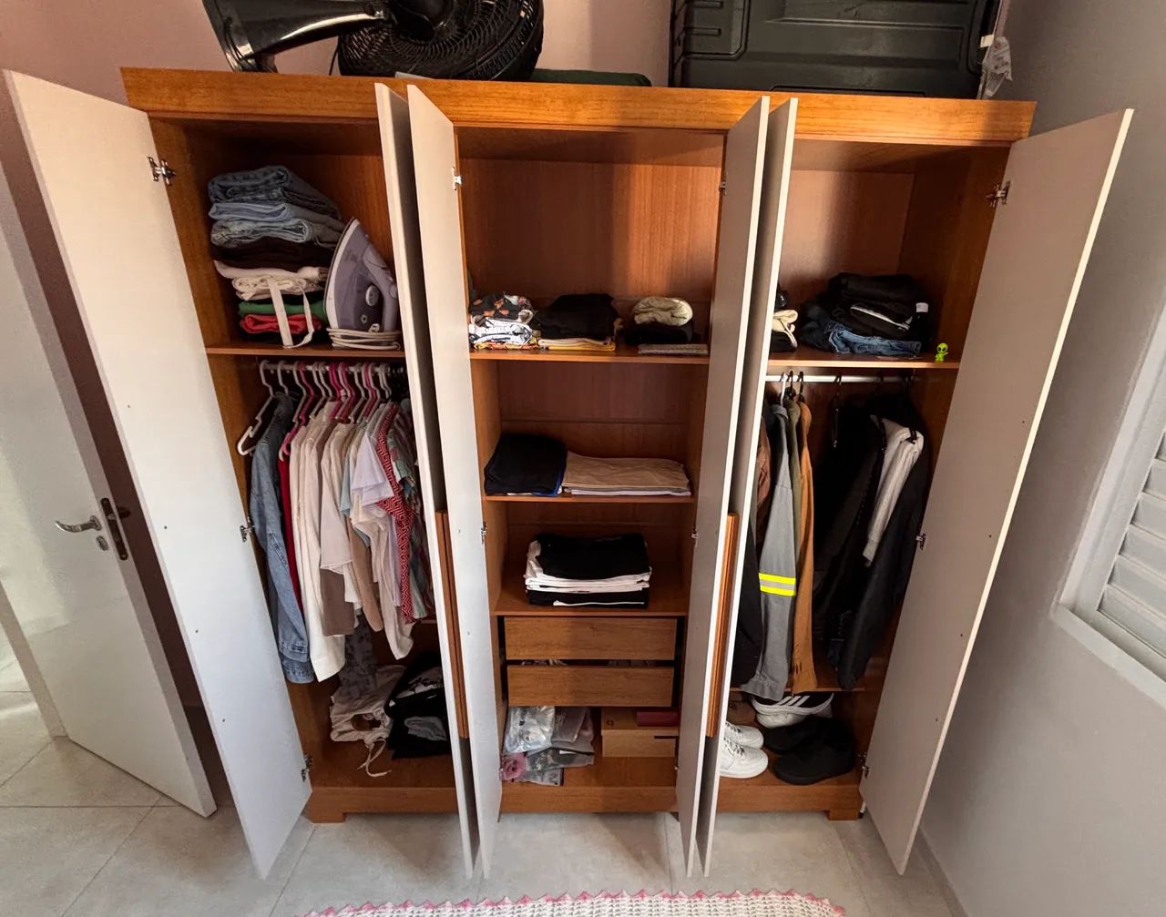 GUARDA ROUPA CASAL 6 PORTAS - Foto 3