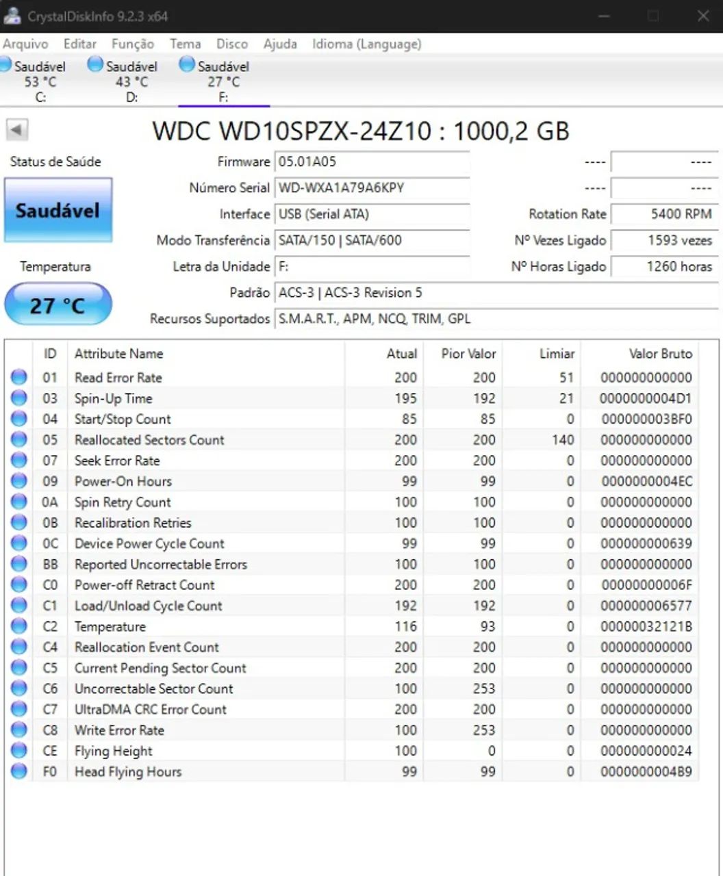 Hard disk 1TB WD Sata pra note - Foto 2