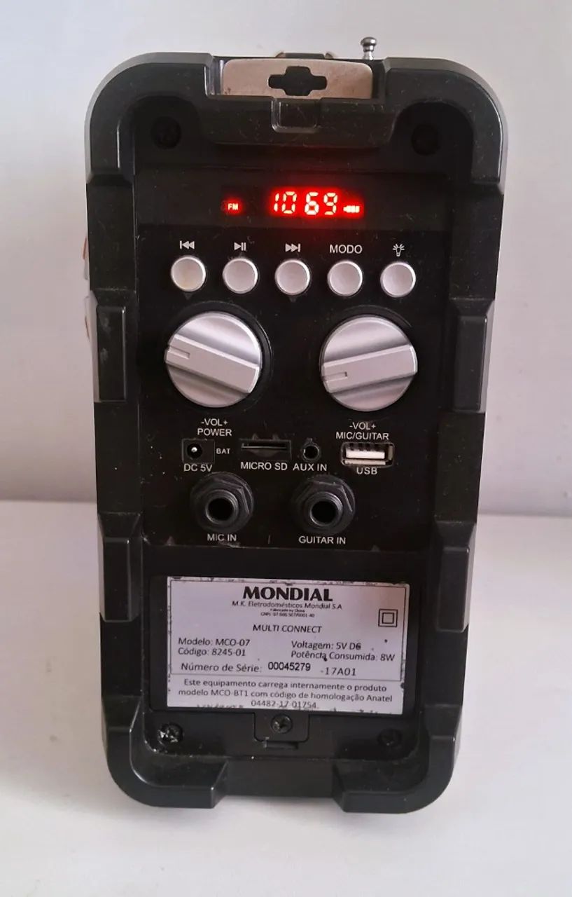 Caixa de Som Amplificada Bluetooth MP3 Com bateria  - Foto 5