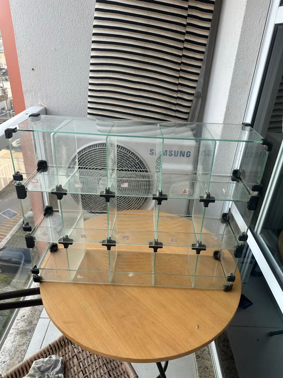 Expositor Baleiro De Vidro Modulado Com Nichos - Ótimo Estado - Foto 2