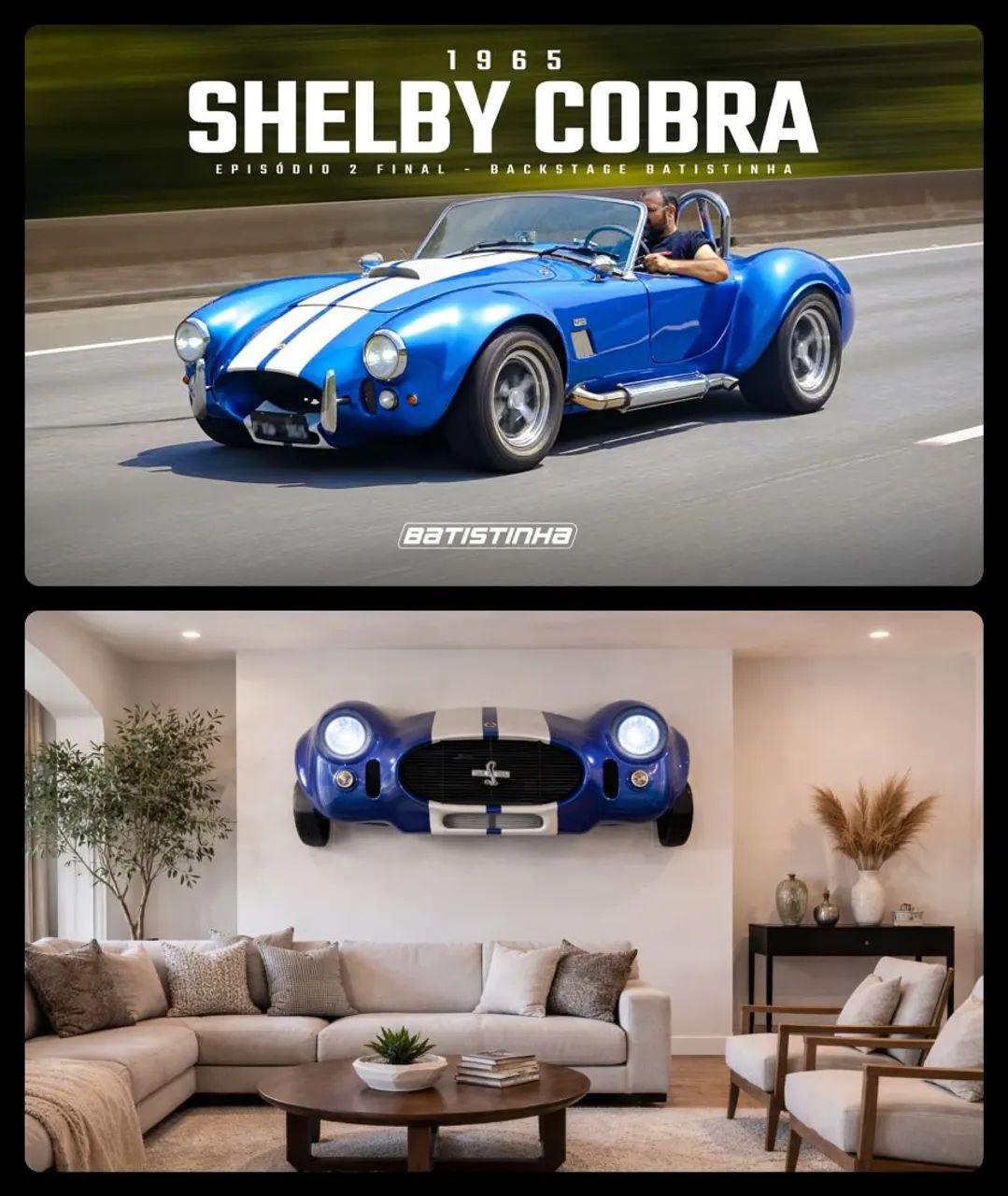 Frente Shelby Cobra 1965 tamanho real - Racks e Painéis