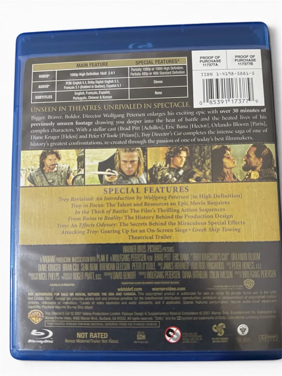 Blu-ray Troy Tróia Importado Legendado - Foto 2