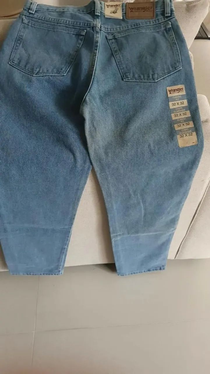 Calça Jeans Wrangler 42 masculina  - Foto 4