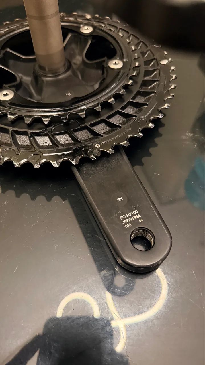 Pedivela shimano 105 165mm - Foto 5