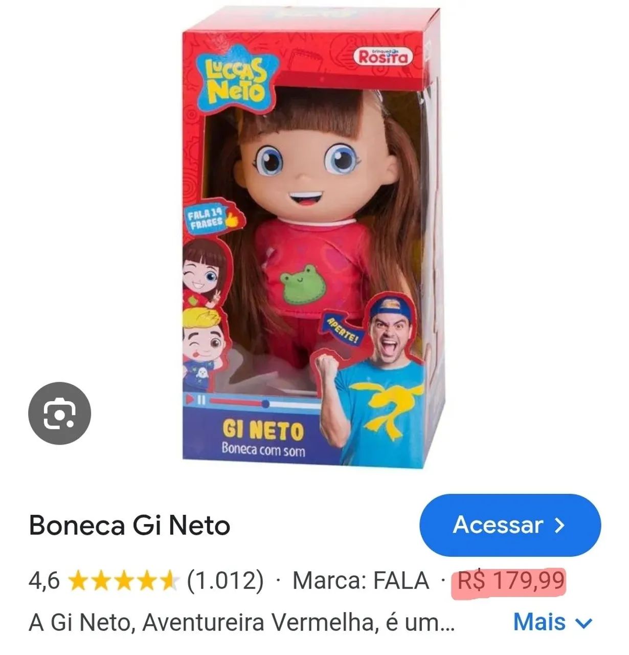 Boneca Gi Neto original - R$ 100 - Foto 3