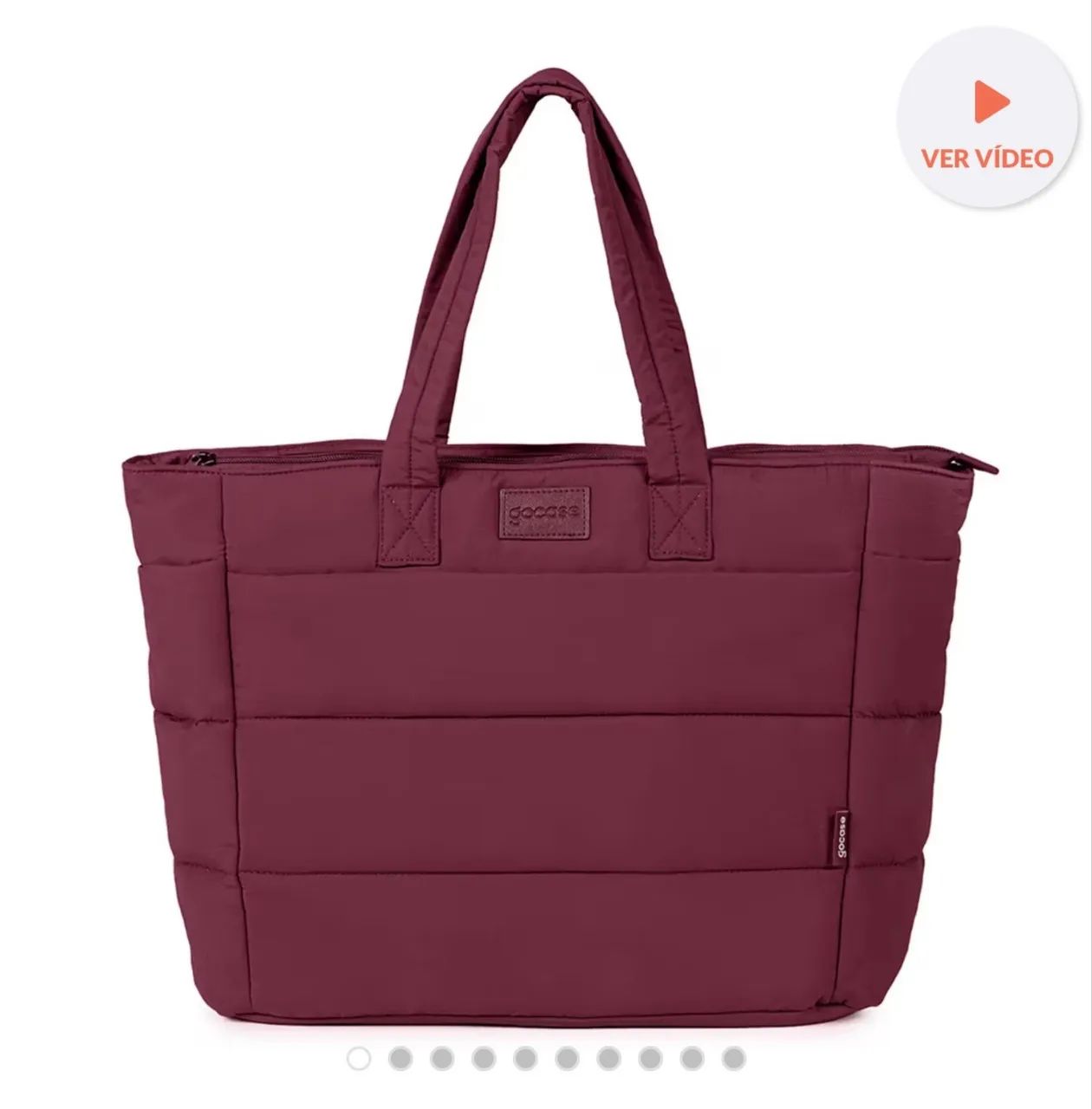 Tote Puffer Gocase - Vinho - Foto 4