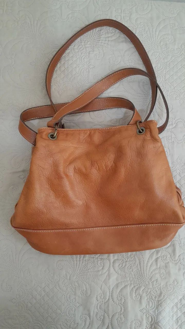 Bolsa de couro tamanho médio