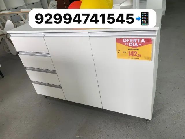 Balcão de cozinha com gavetas em mdf 