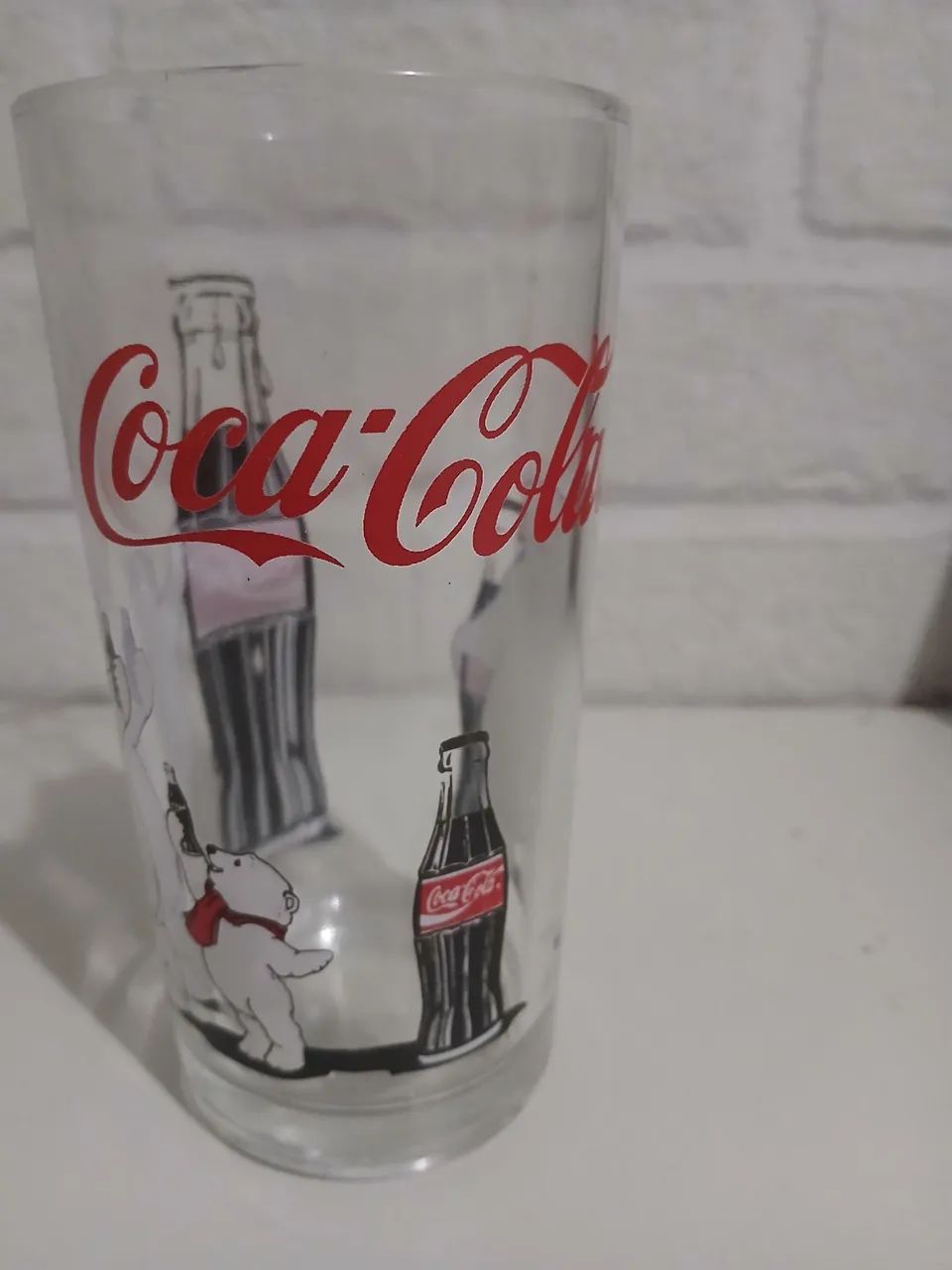 Raro Copo Coca de vidro ursinhos anos 90 - Foto 4