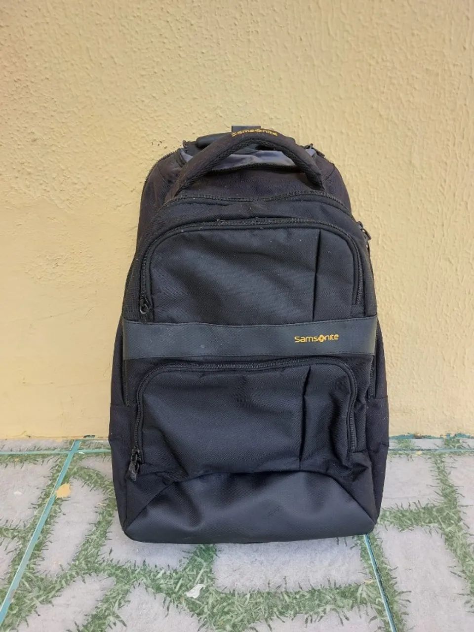 Mochila Samsonite de rodinhas preta - Foto 5