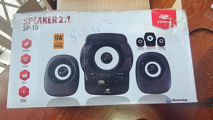 Caixas de Som - Speaker 2.1 SP-10 C3TECH - Foto 5