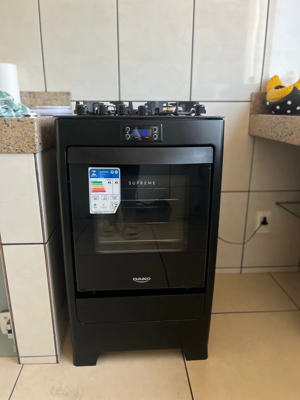 Fogão Dako supreme com vidro temperado, 4 bocas e TIMER  - Foto 2