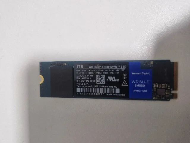 SSD 1TB NVMe M.2 WD Blue SN550 2400Mb/s - Armazenamento - Centro