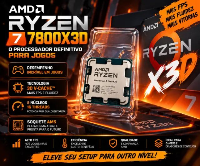 Processador AMD Ryzen 7 7800X3D AM5