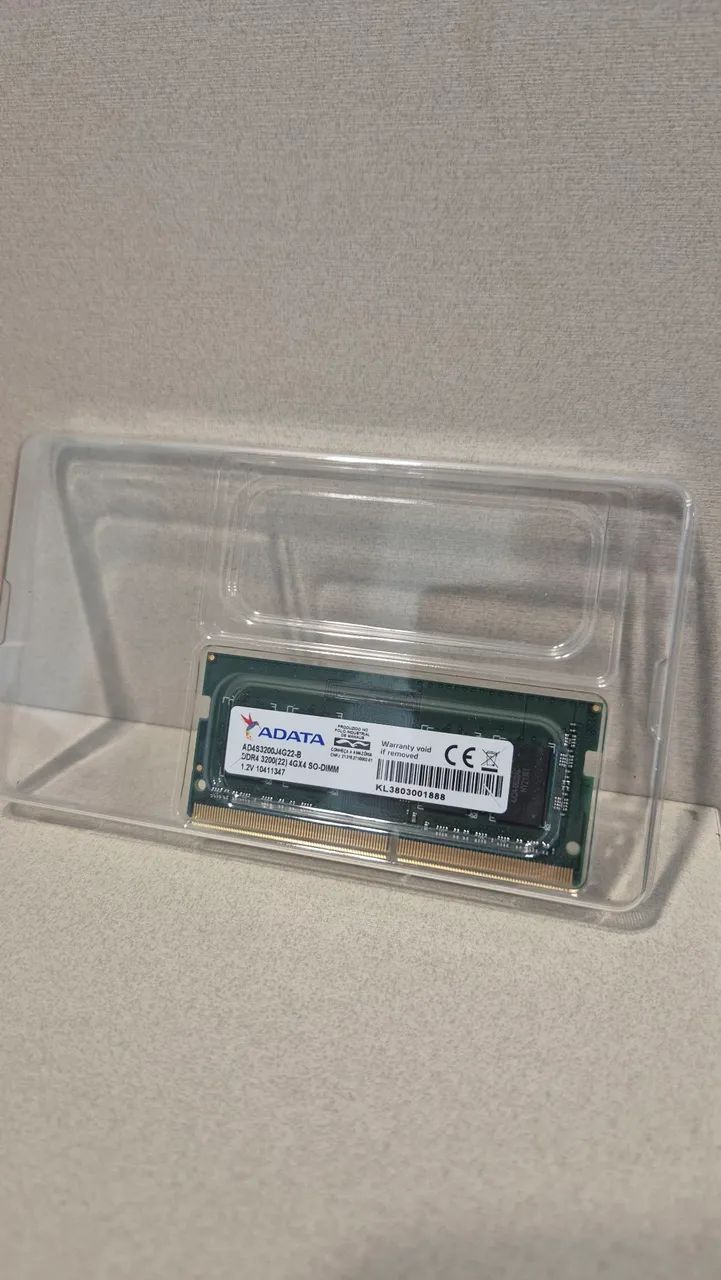 Memória RAM ADATA 4GB DDR4 3200MHz para Notebook