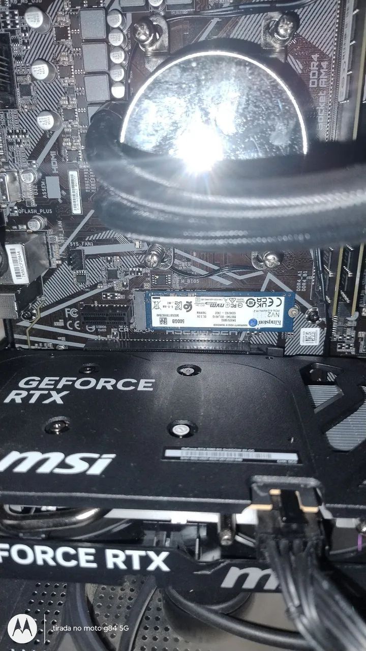 Placa mãe Gigabyte a520m S2H Com BIOS flash back novinha  - Foto 5