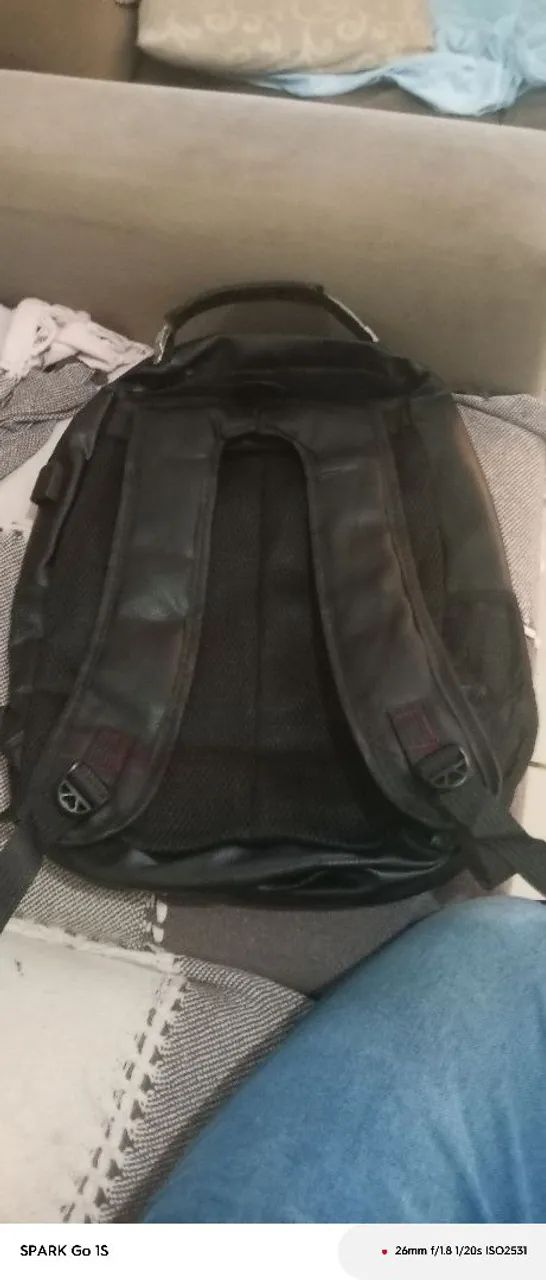 Mochila de couro grande reforçada  - Foto 2