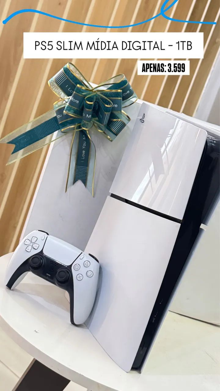 Ps5 Slim Mídia Digital -1TB