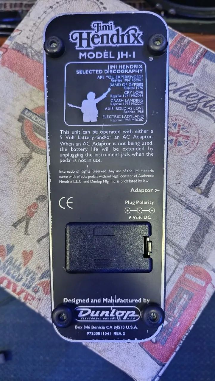 Pedal Wah Wah Dunlop JH-1 Jimi Hendrix Signature - Instrumentos Pedal Wah Wah Dunlop JH-1 Jimi Hendrix Signature - Instrumentos