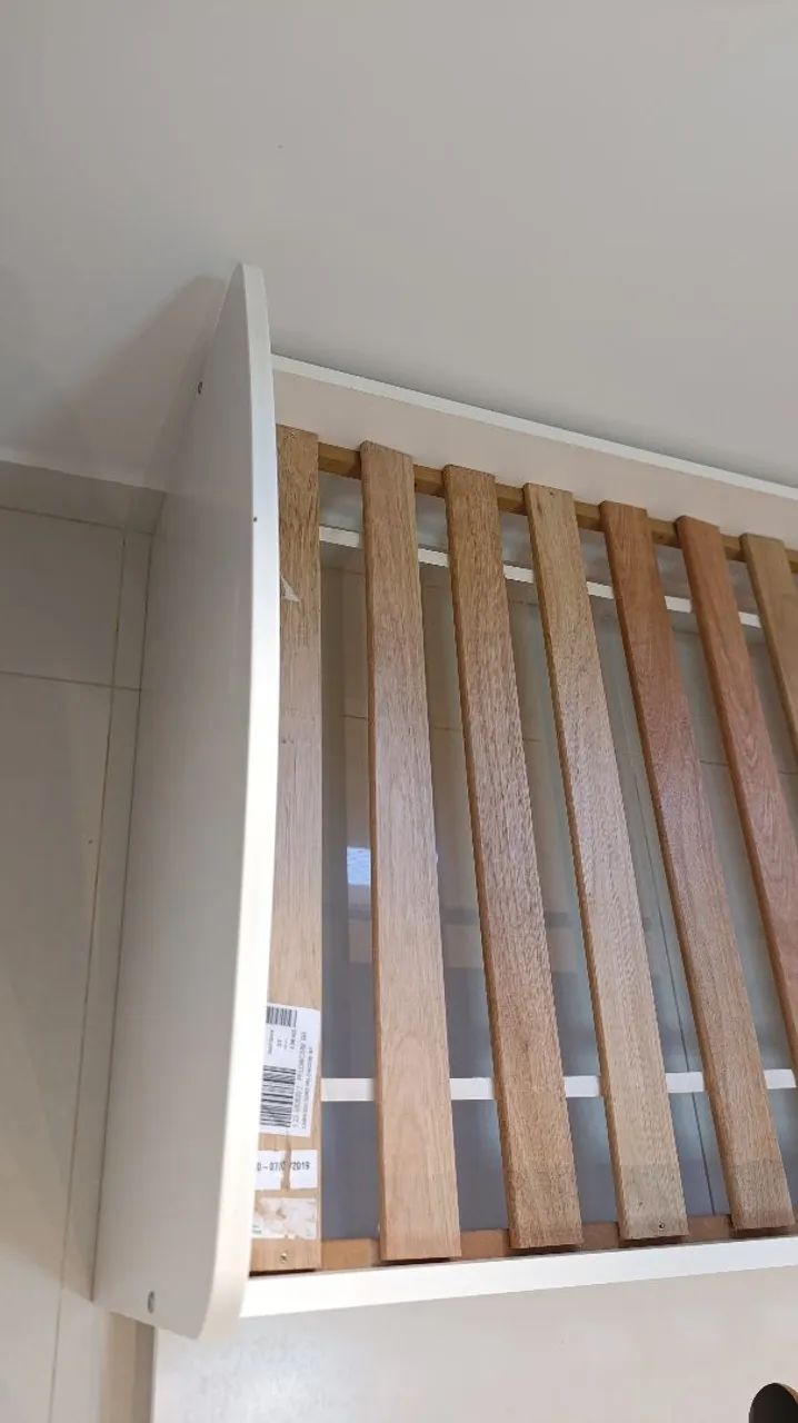 Cama de solteiro Tok Stok com auxiliar e colchão Ortobom  - Foto 5