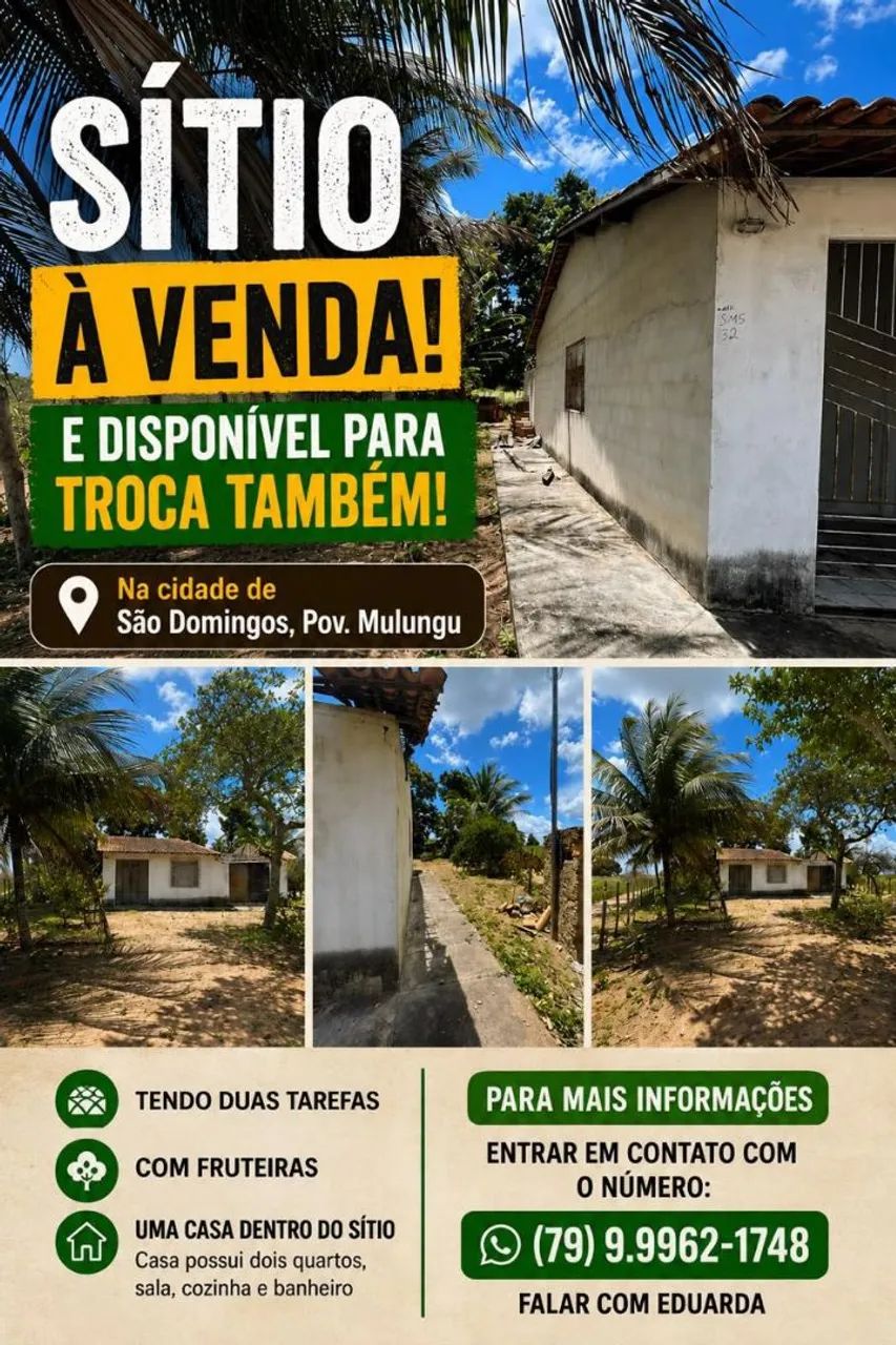 Sítio a venda ou troca também