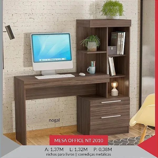 Mesa Office com estante - Promoção  - Foto 3