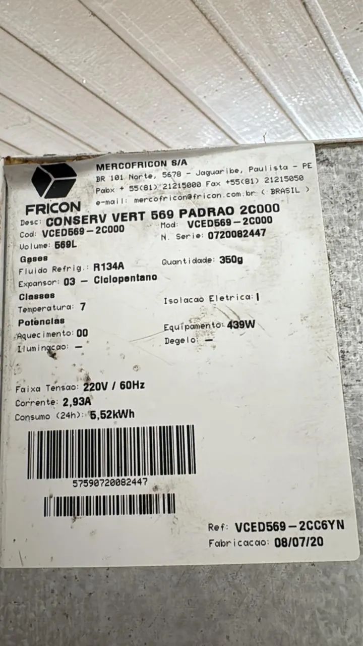Freezer / Refrigerador Vertical FRICON - 569 Litros - Foto 4