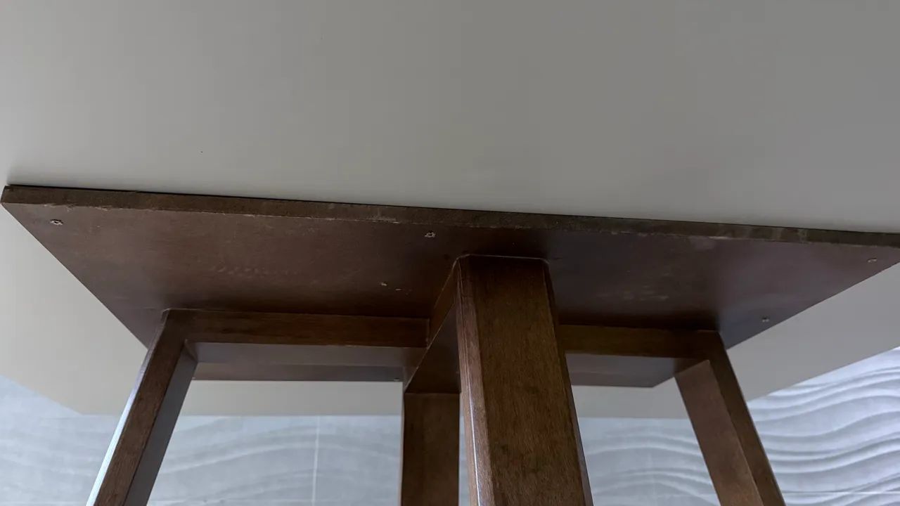 Tampão mesa MDF e vidro temperado 1,40x1,40m - Foto 4