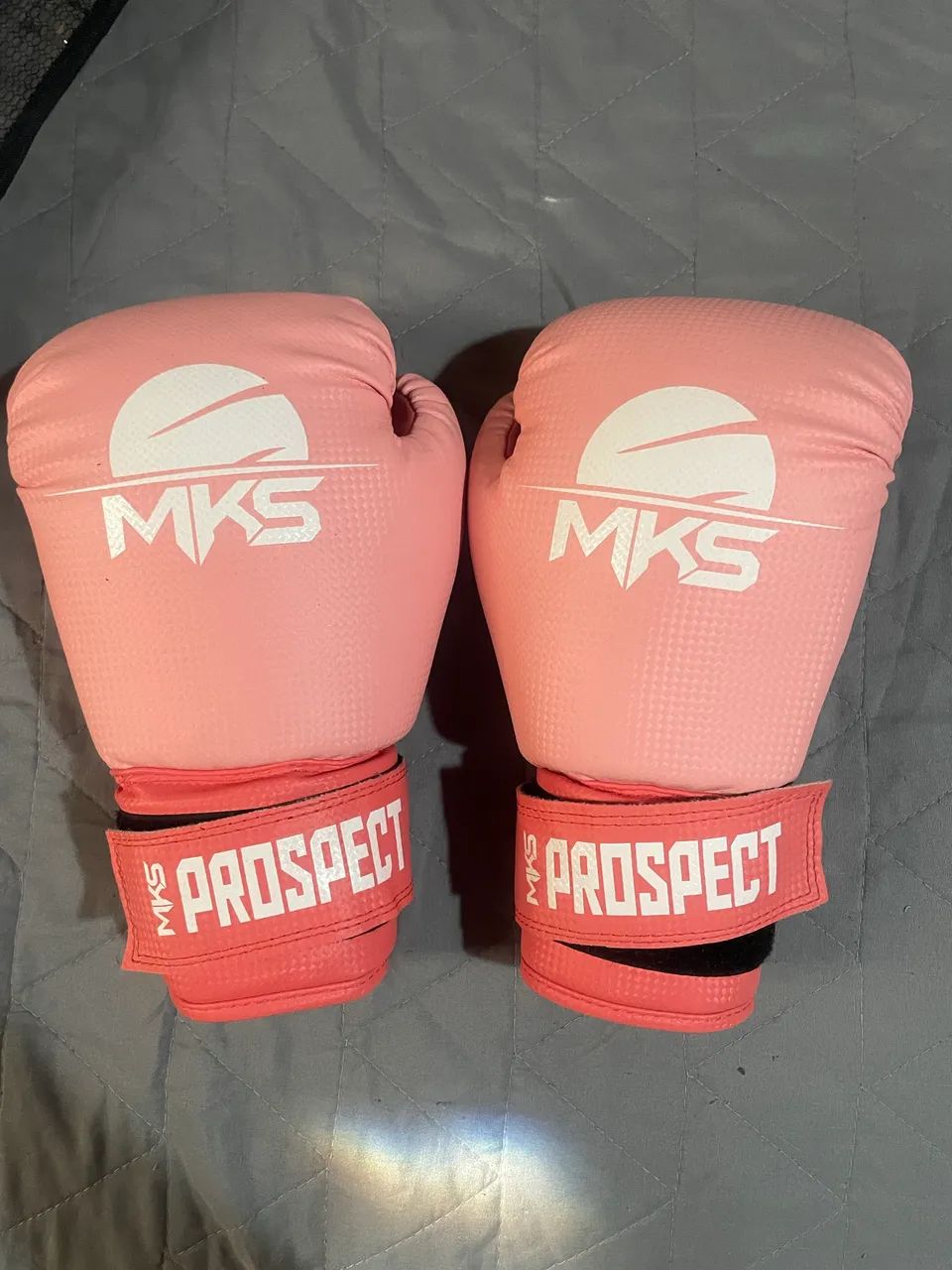Luva muay thai pink MKS - 12 OZ - Foto 3