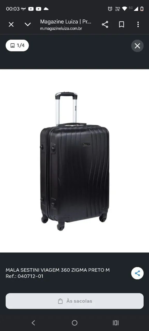 Mala Sestini Zigma M 62L preto