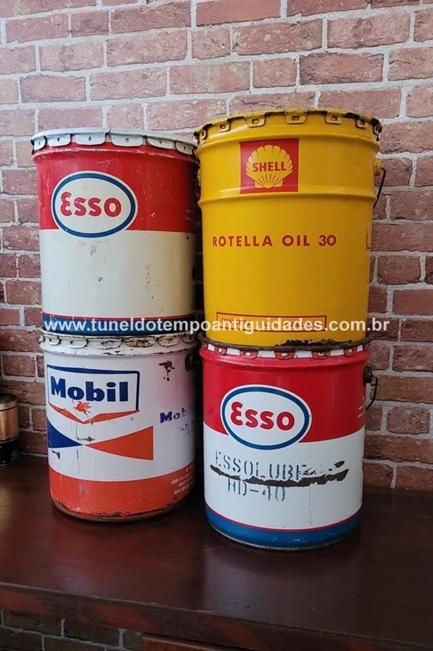Latas óleo Antigas - Foto 3