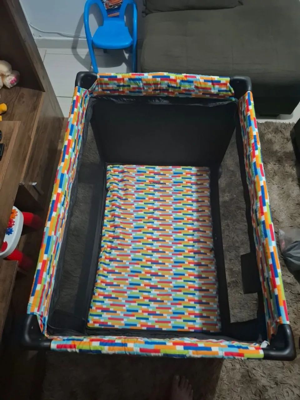 Berço portátil com mosquiteiro sleep até 15kg - Voyage colorê  - Foto 3