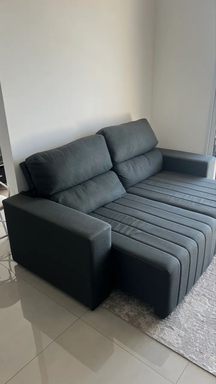 SOFÁ RETRÁTIL E RECLINÁVEL 3 LUGARES DOZY - Foto 2