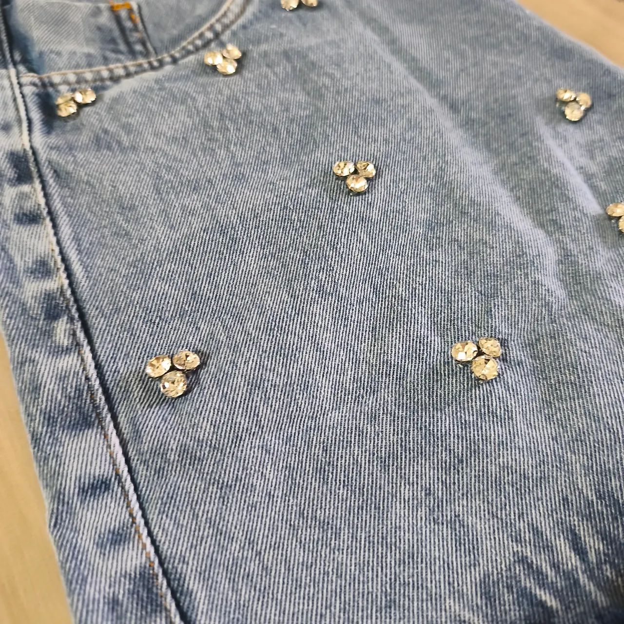 Short jeans strass