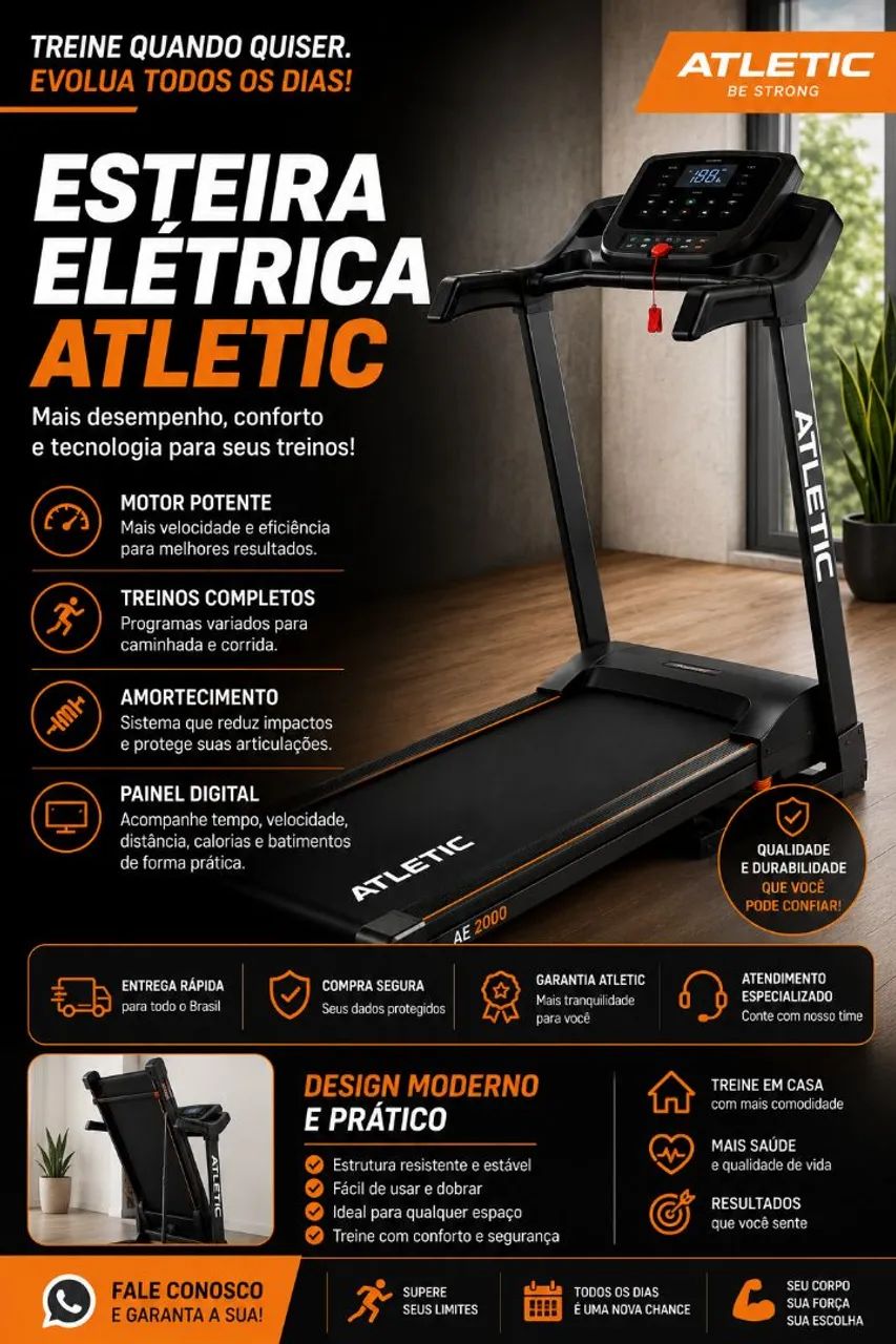 Esteira Elétrica - Athletic 