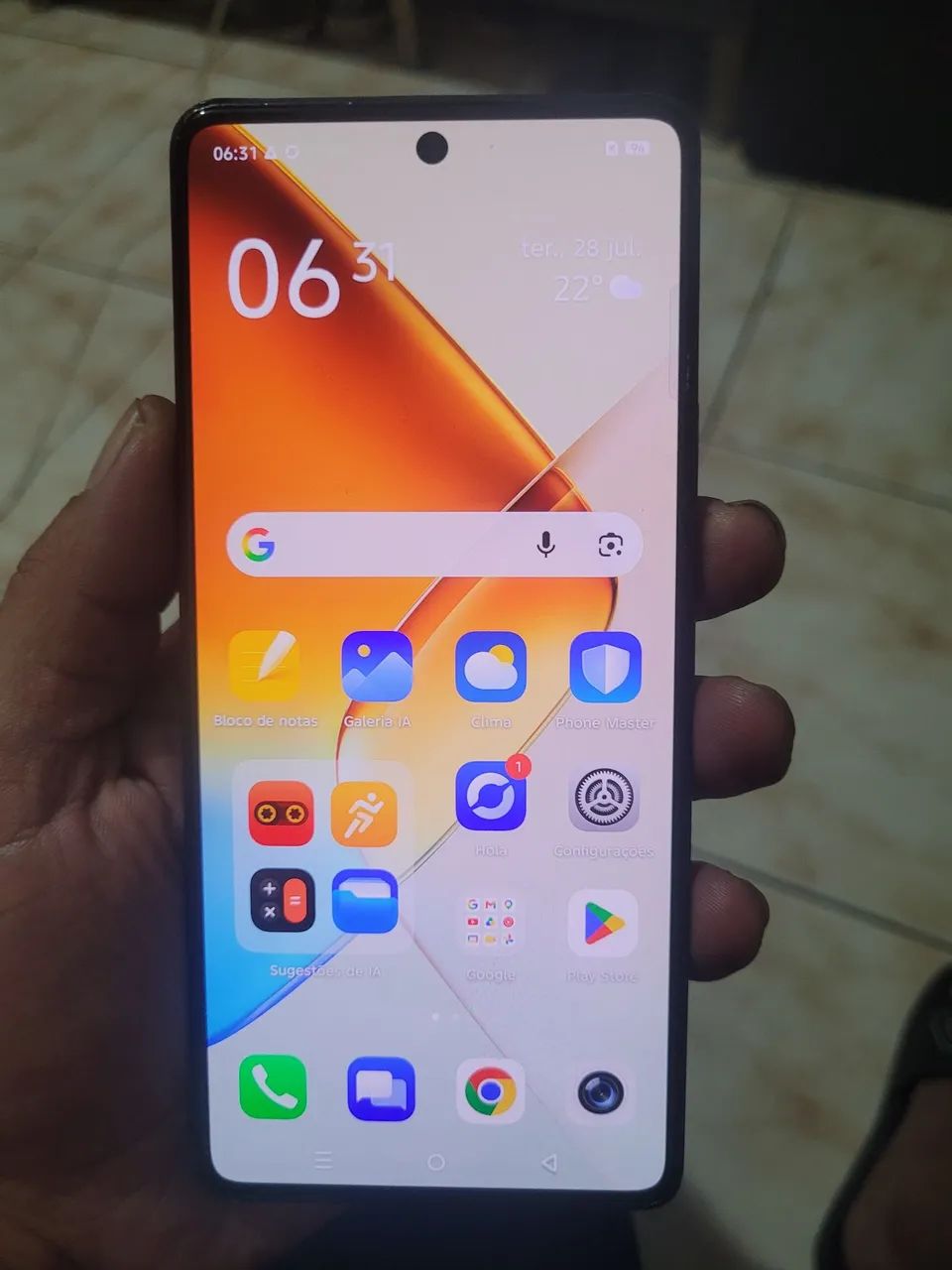 A venda celular infinix 