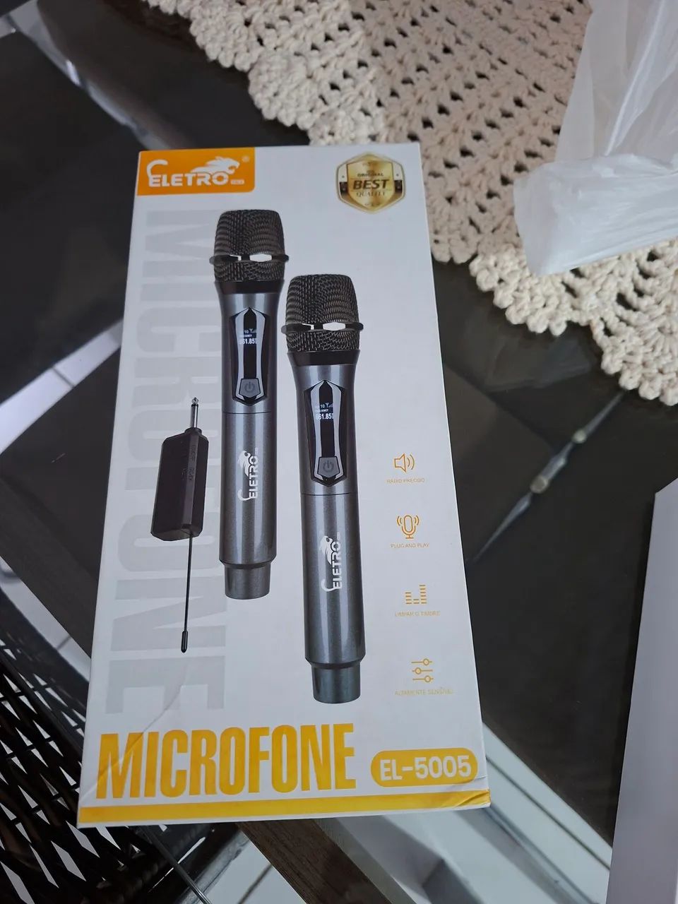 Kit Microfone Sem fio Eletro El 5005