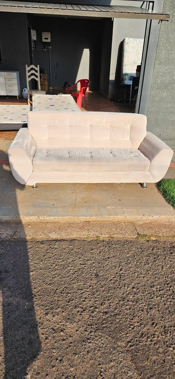 Vende - Se Sofá 3 Lugares Feito Higienização E Lavagem A Seco! - Foto 2