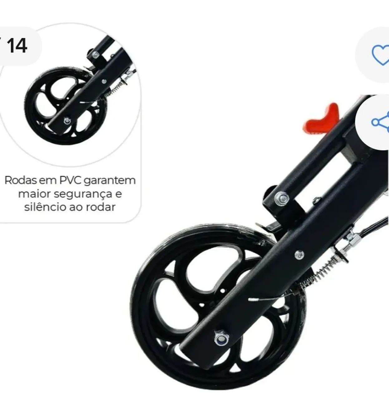 Cadeira de Rodas Leve de transporte - Foto 5