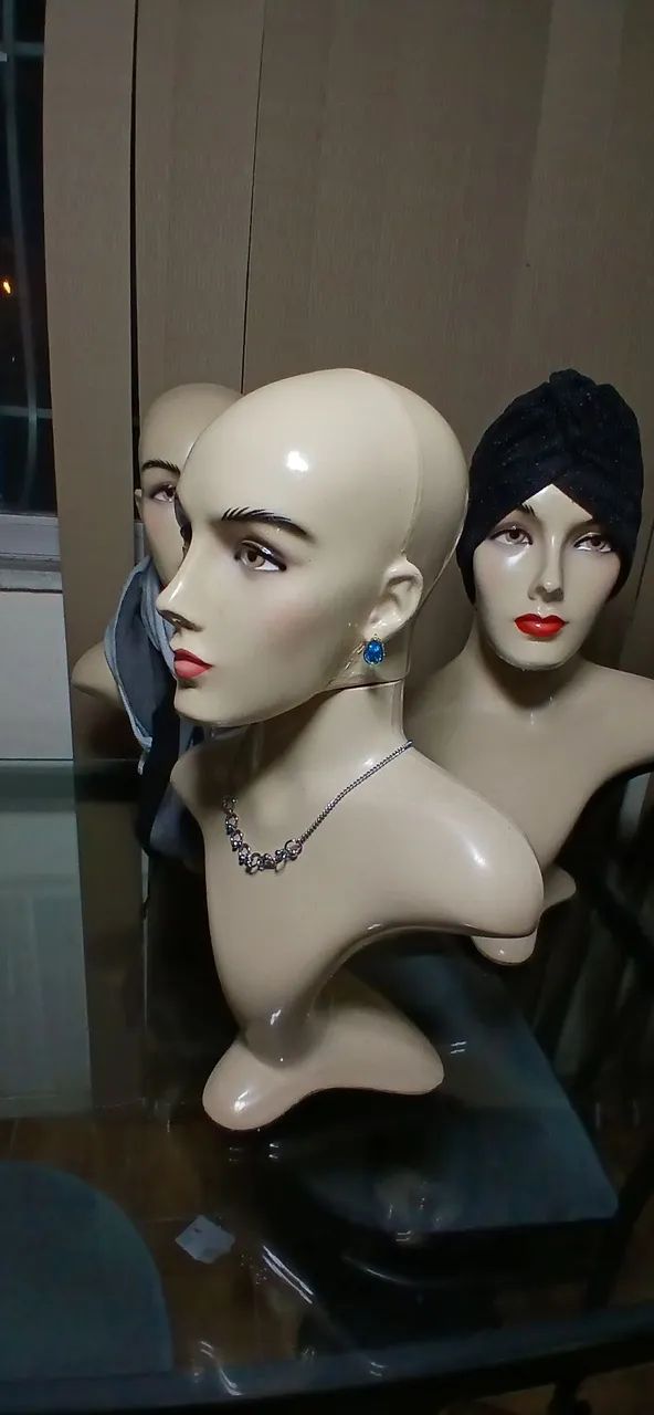 Manequim Expositor Cabeca+Busto OPORTUNIDADE!  - Foto 3