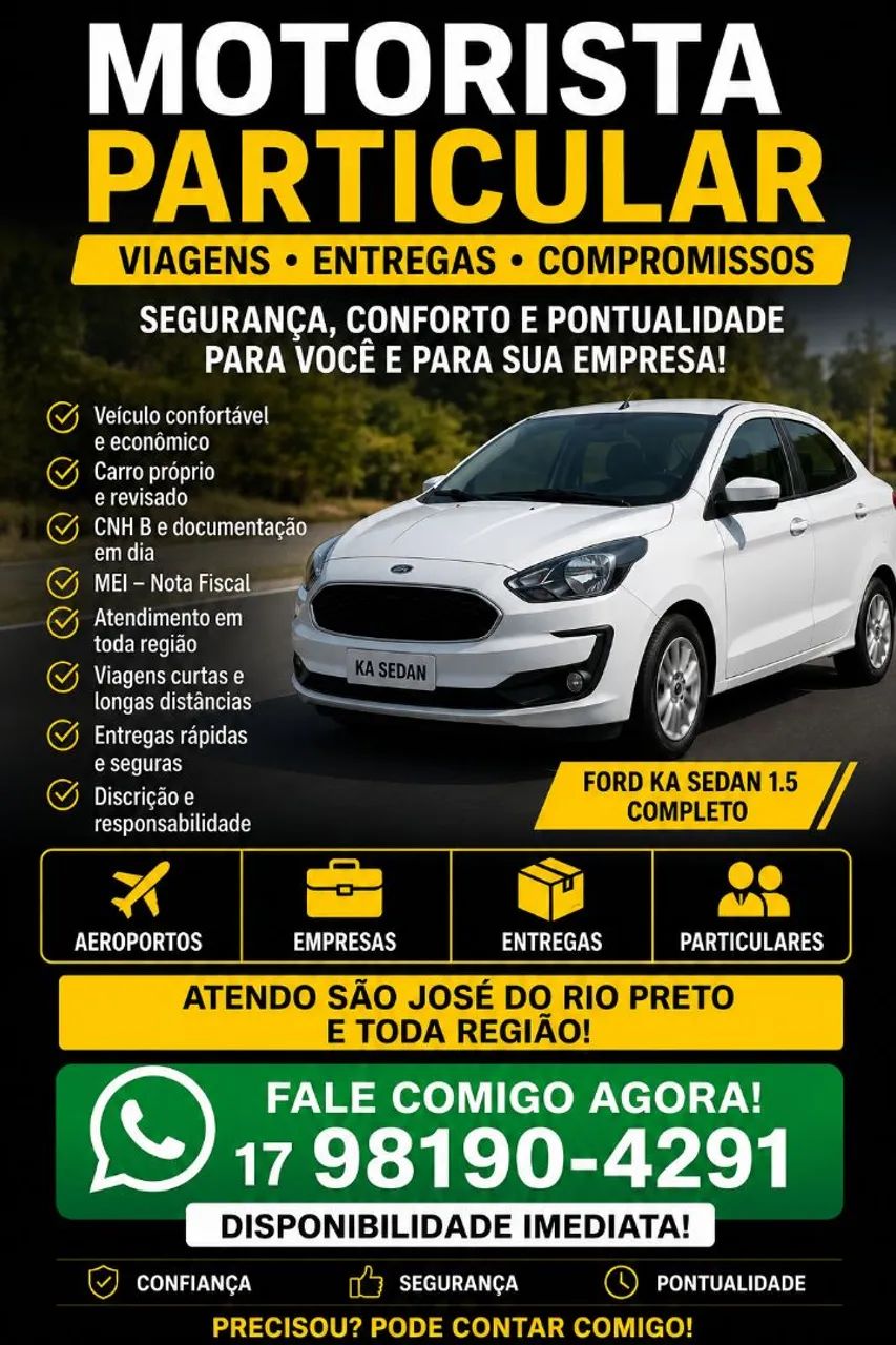 Motorista particular com MEI