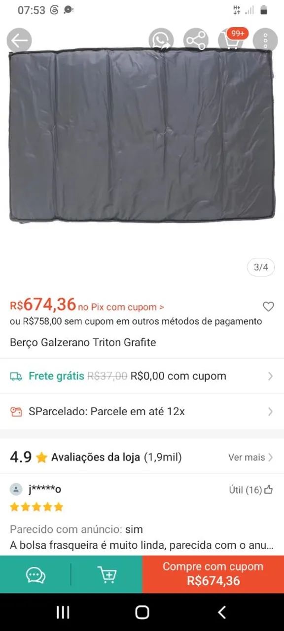 Berço portátil GALZERANO - Foto 5