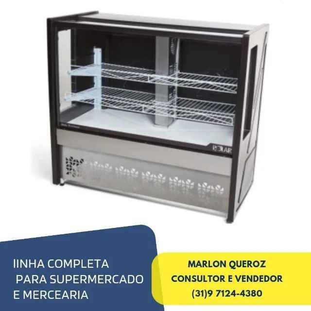 Balcão de Tortas e Doces Ar Forçado 1,25M Polar