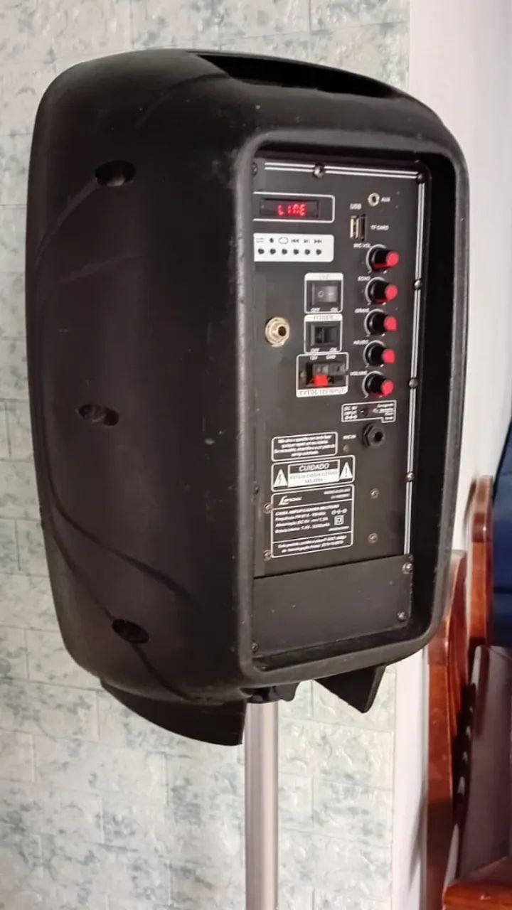 Caixa de som Bluetooth - Aux - USB - Bateria - Foto 3