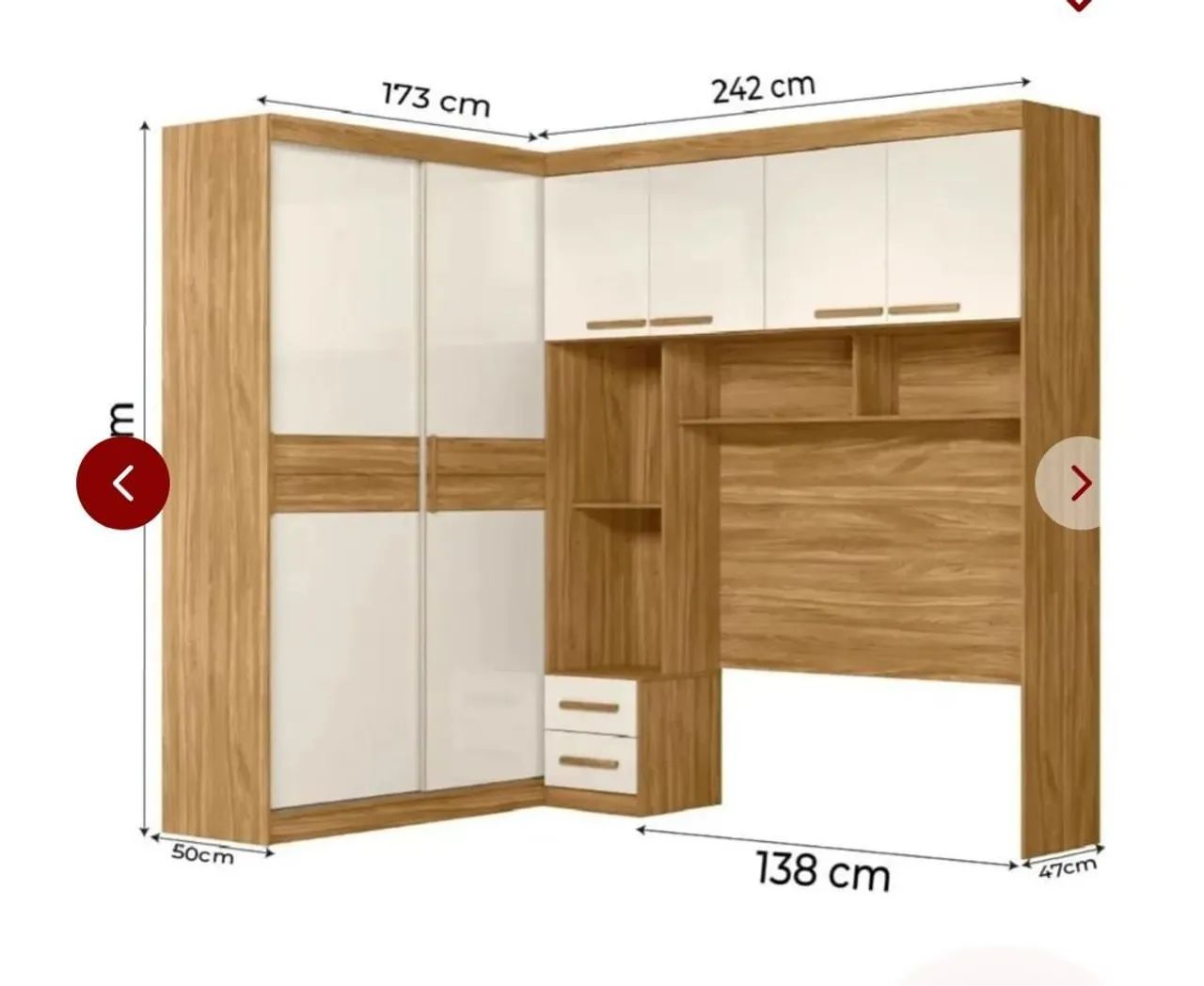 Guarda roupas Casal Modulado Flex - Foto 4