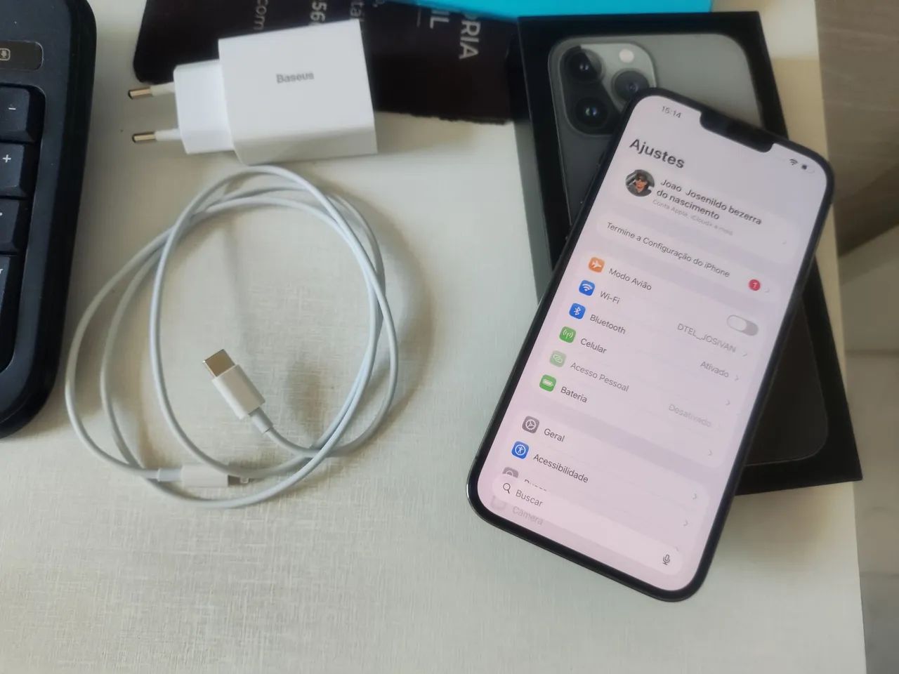 iPhone 13 pro Max grafite na caixa completo  - Foto 4