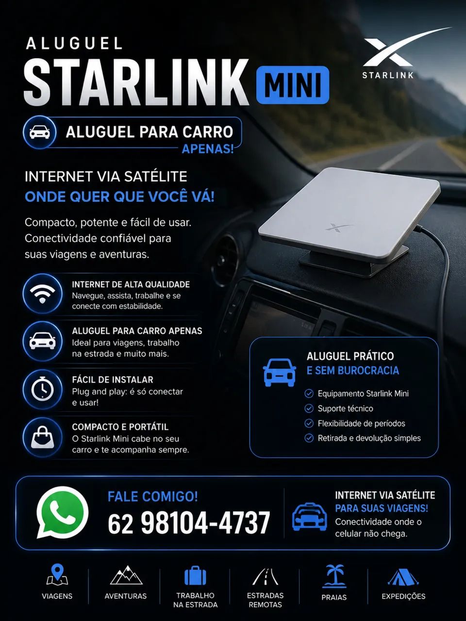 Aluguel Starlink Mini