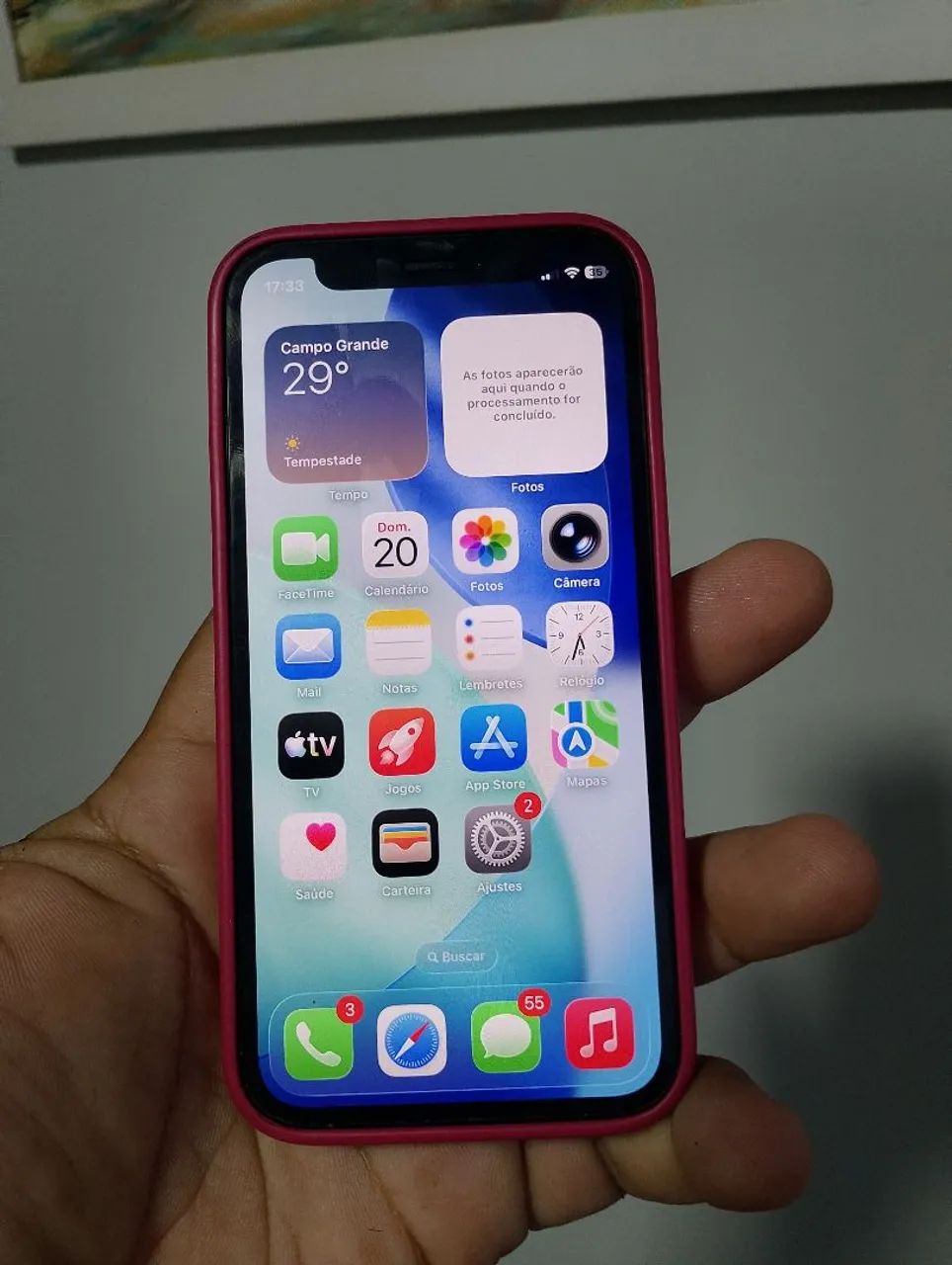 iPhone 12 mini funcionando tudo entrego 